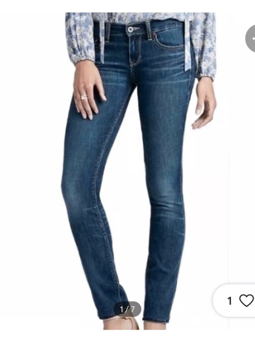 Lucky Brand Lola Skinny Low Rise Jeans, Size 6/28